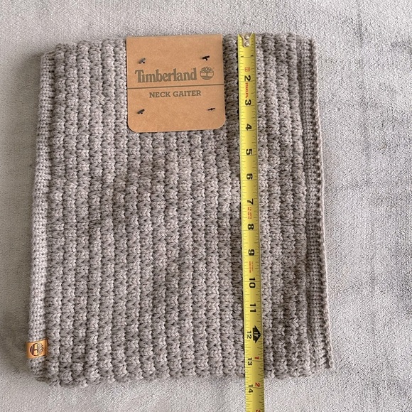 TIMBERLAND Gaiter Neck Warmer Grey One Size Fits All Men Unisex - Picture 3 of 9